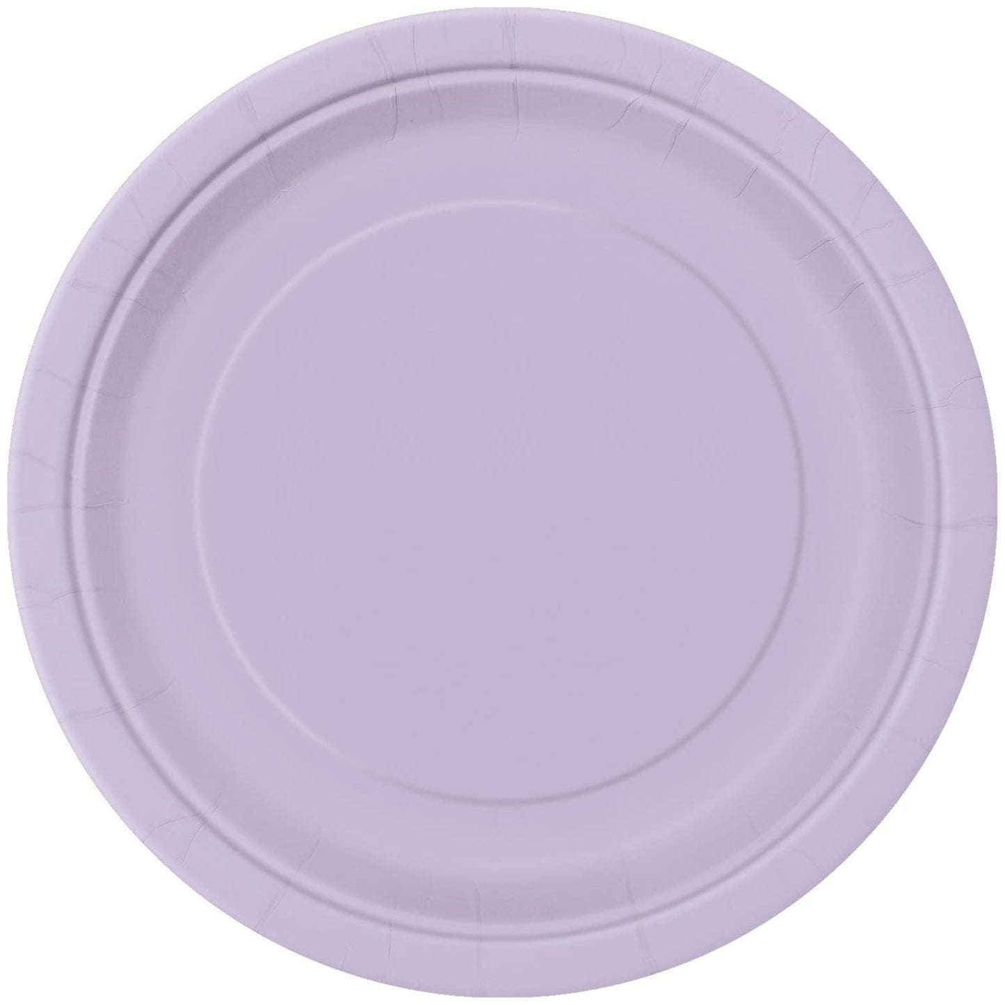 LUSH LAVENDER ROUND PAPER PLATES (23cm - 16 PACK)