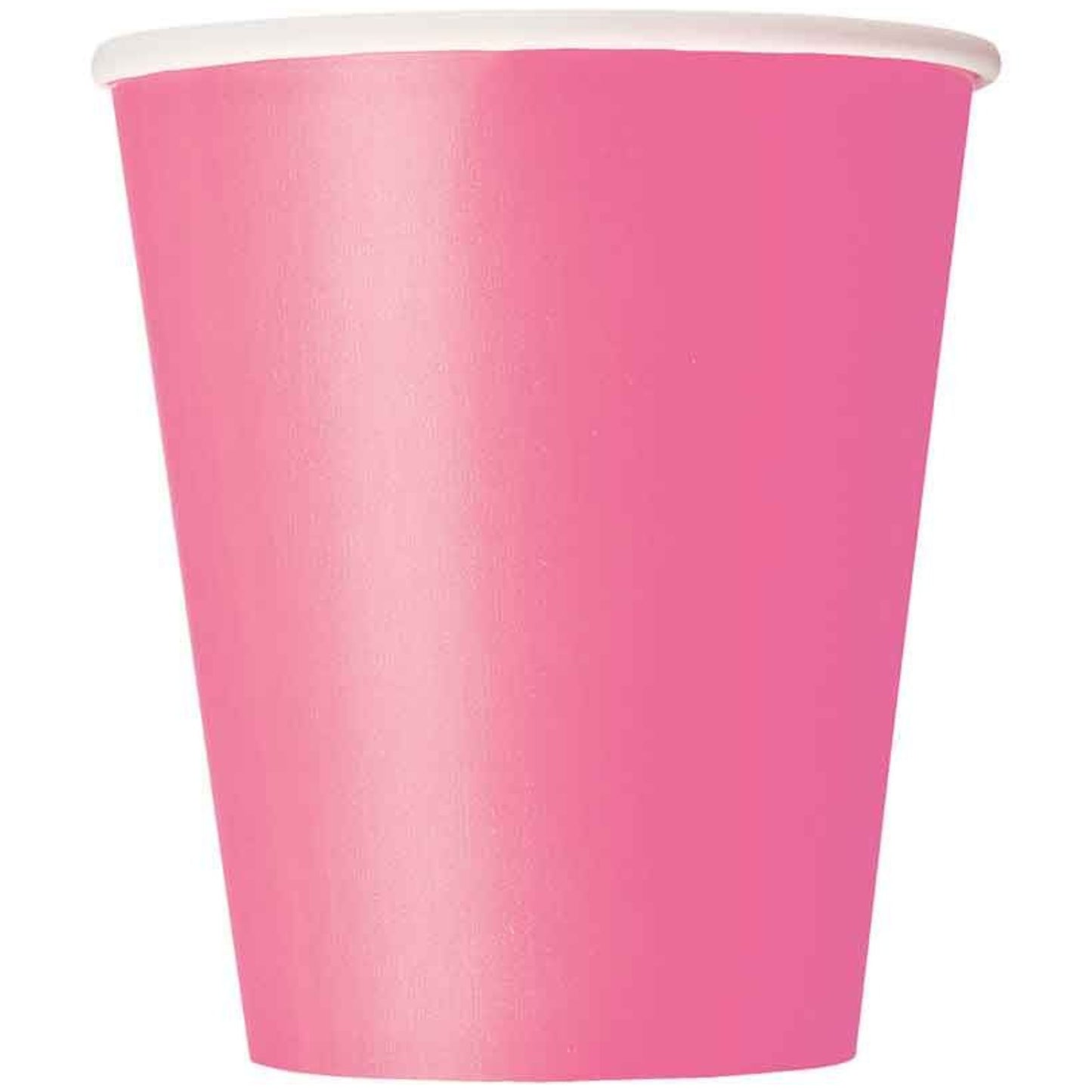 HOT PINK PAPER CUPS (266ml - 14 PACK)