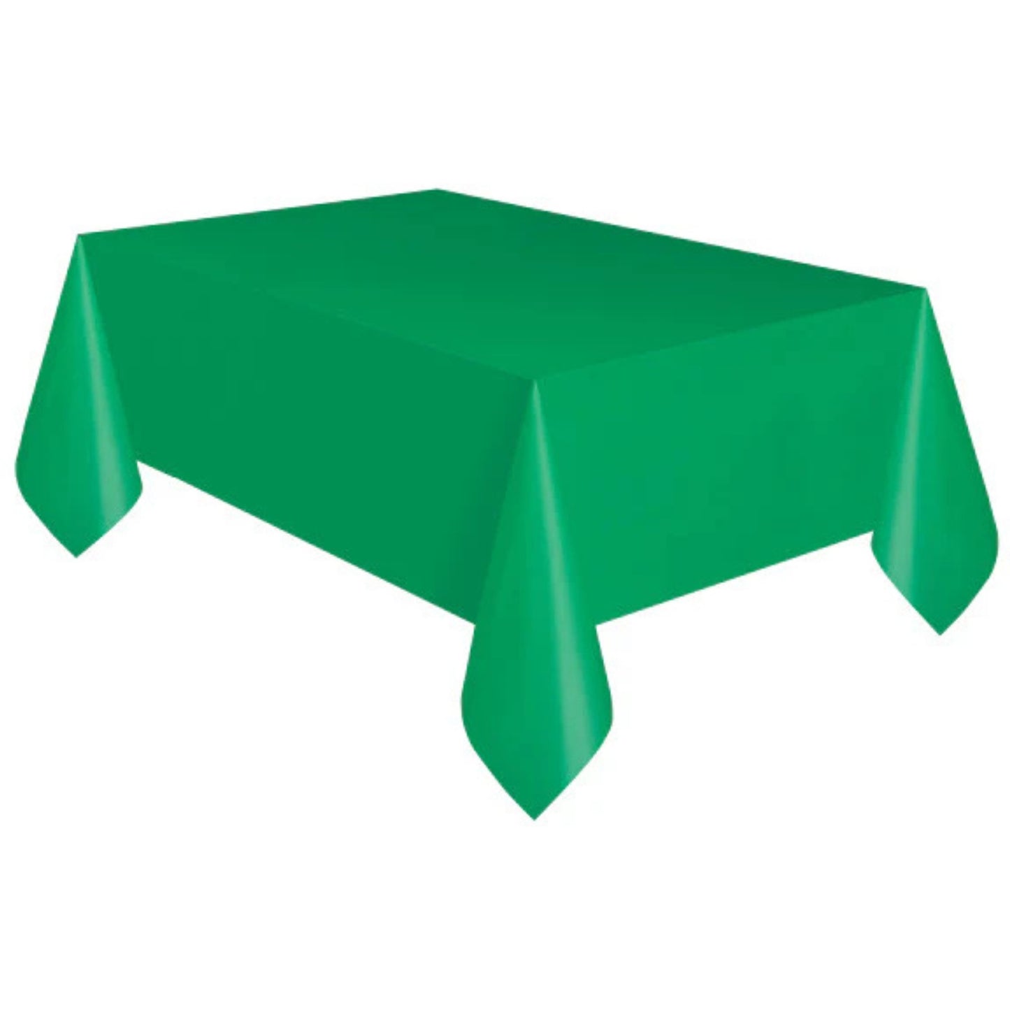 EMERALD GREEN PLASTIC TABLE COVER (1.37m x 2.74m)