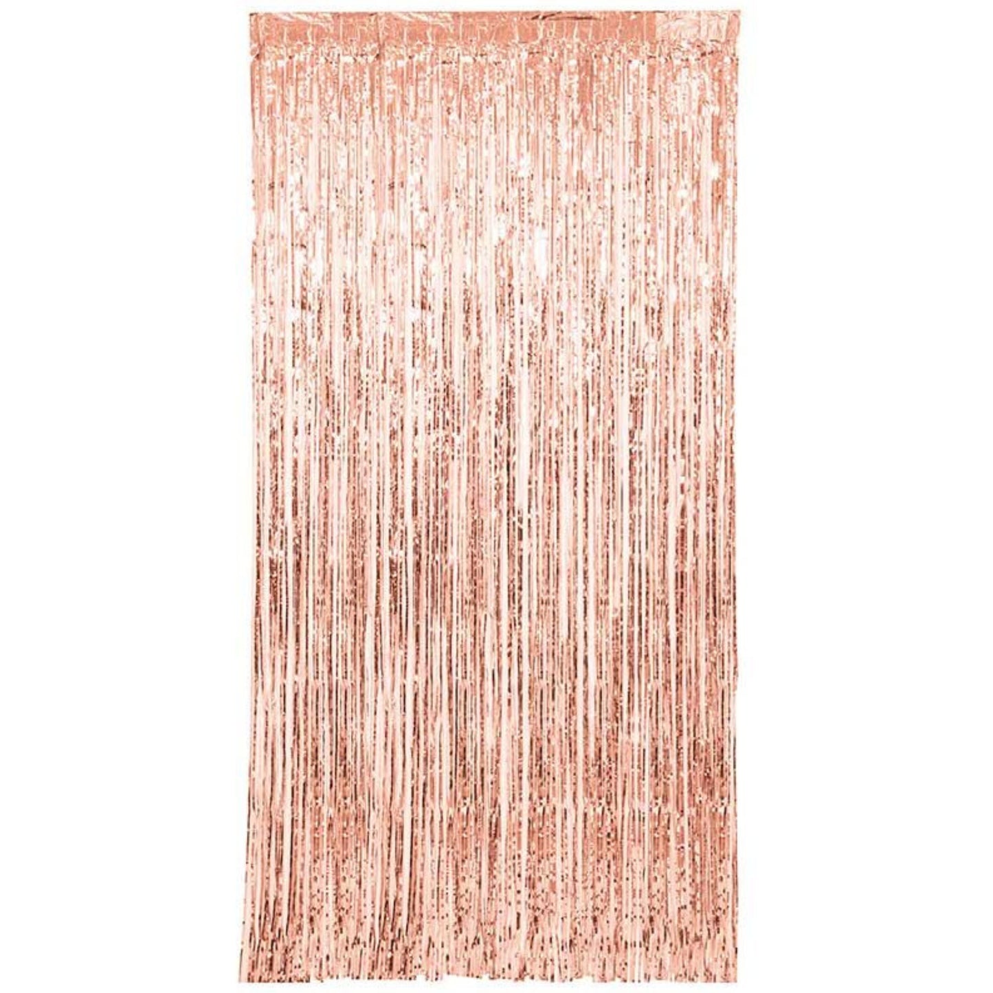 1m x 2m ROSE GOLD FOIL TINSEL DOOR CURTAIN