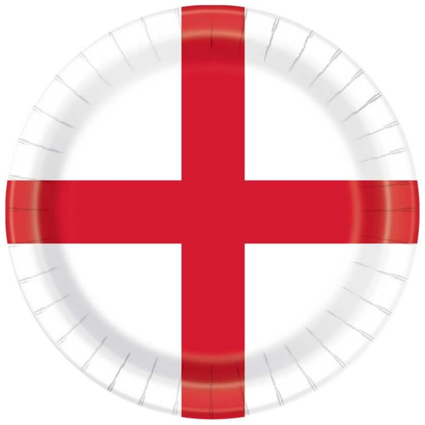 ENGLAND FLAG PAPER PLATES (23 cm - 8 PACK)