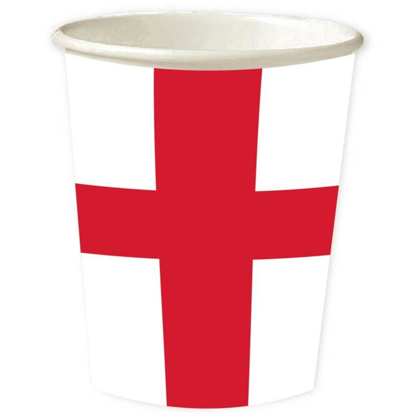 ENGLAND FLAG PAPER CUPS (8 PACK)