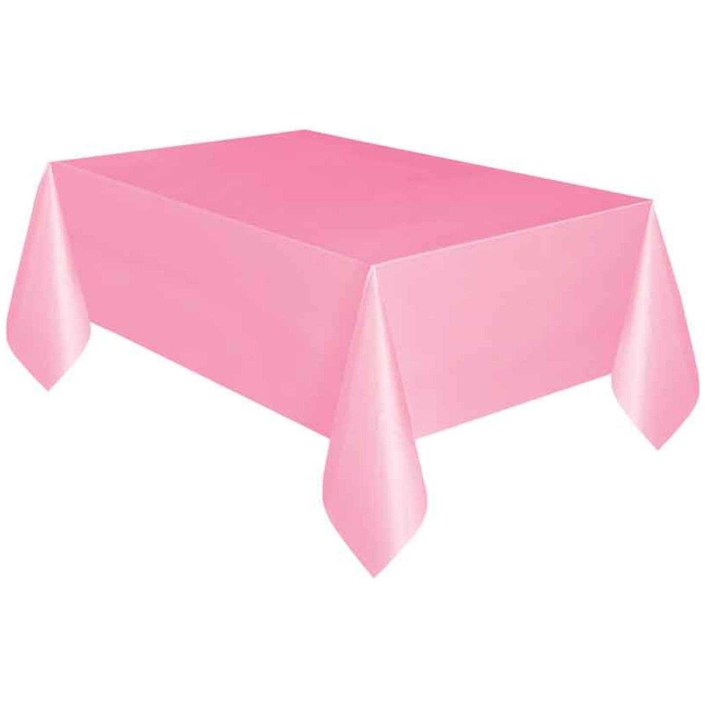 LOVELY LIGHT PINK PLASTIC TABLE COVER (1.37m x 2.74m)