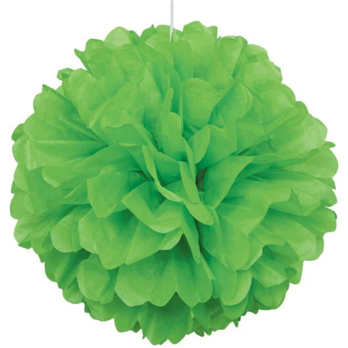40cm LIME GREEN TISSUE PAPER POM POM