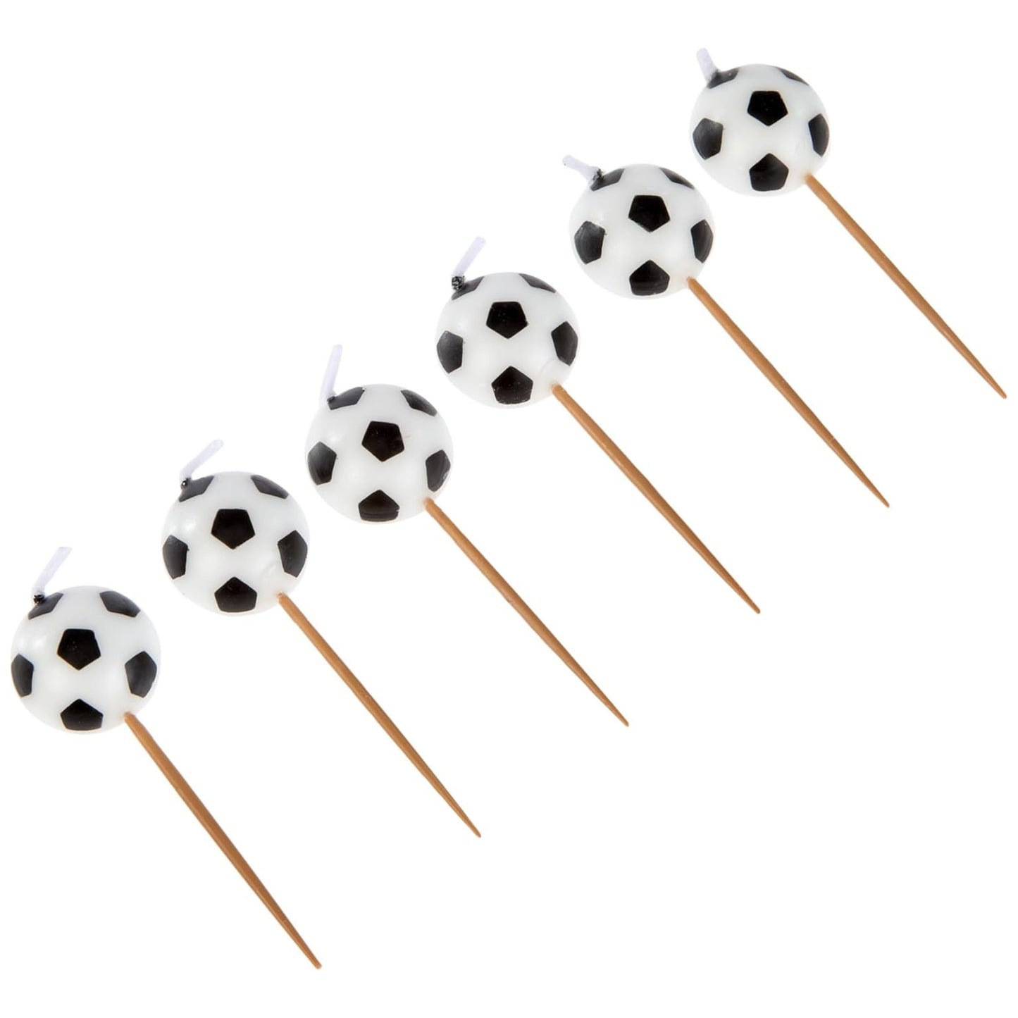 3"/ 7cm FOOTBALL PICK CANDLES