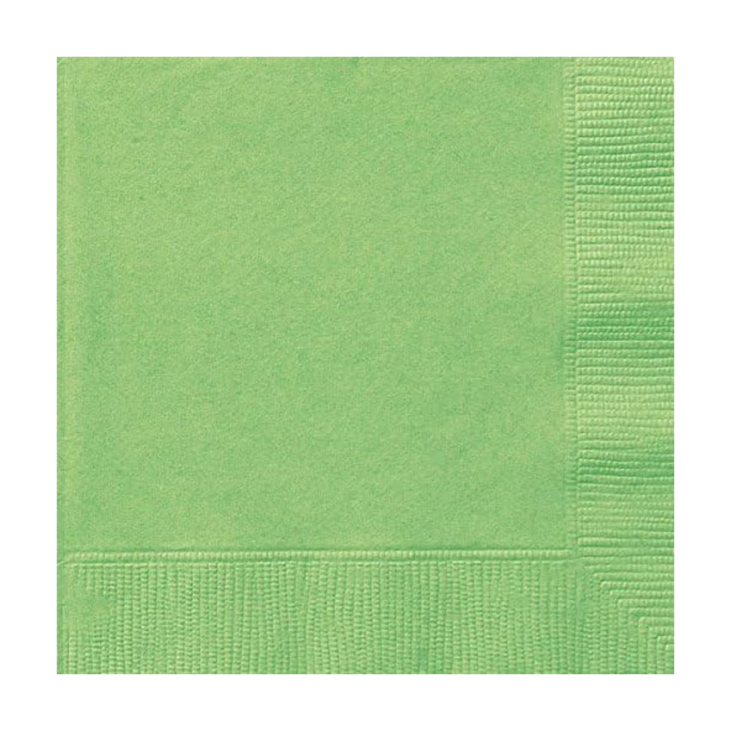 IME GREEN BEVERAGE NAPKINS (13cm - 20 PACK)