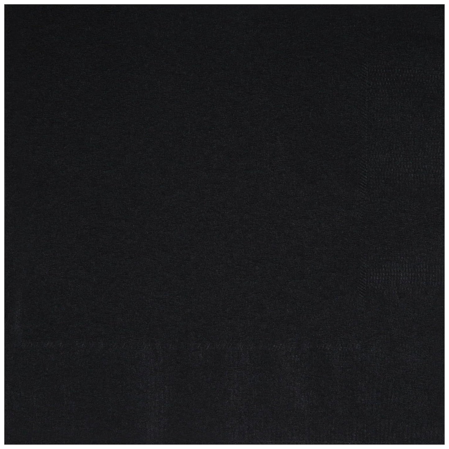 MIDNIGHT BLACK LUNCHEON NAPKINS (17cm - 20 PACK)