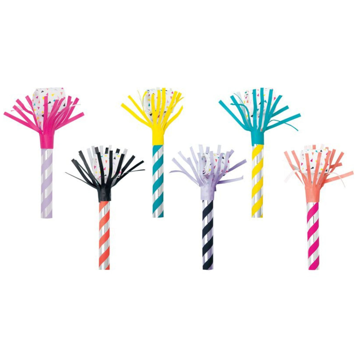 FRINGED PARTY BLOWOUTS (6 PACK)