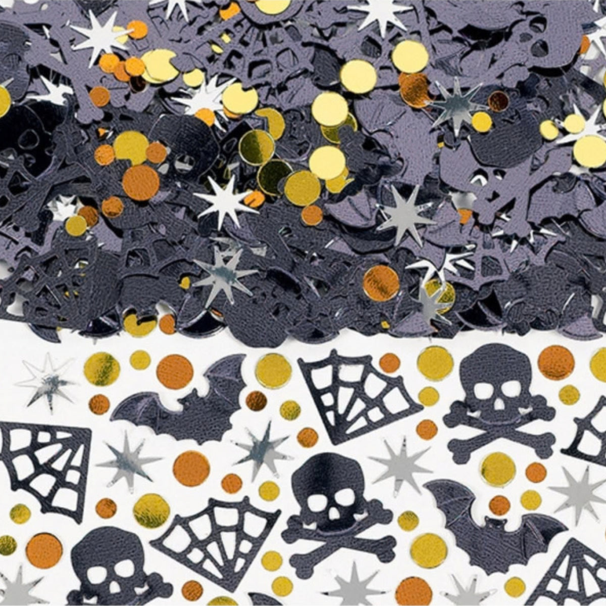 BAT, SKULL & SPIDER'S WEB HALLOWEEN CONFETTI (14g)
