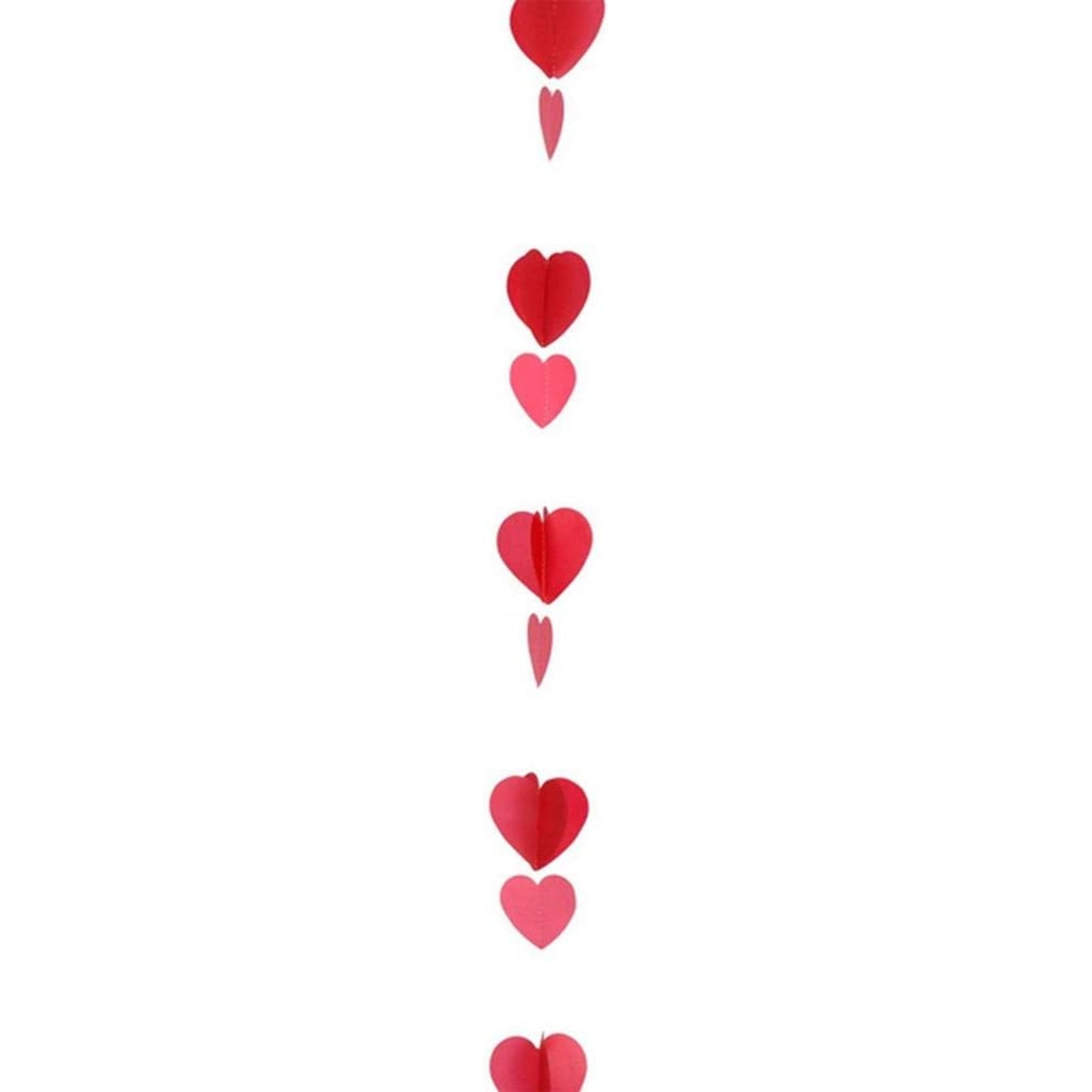 1.2m RED HEARTS HANGING DECORATION