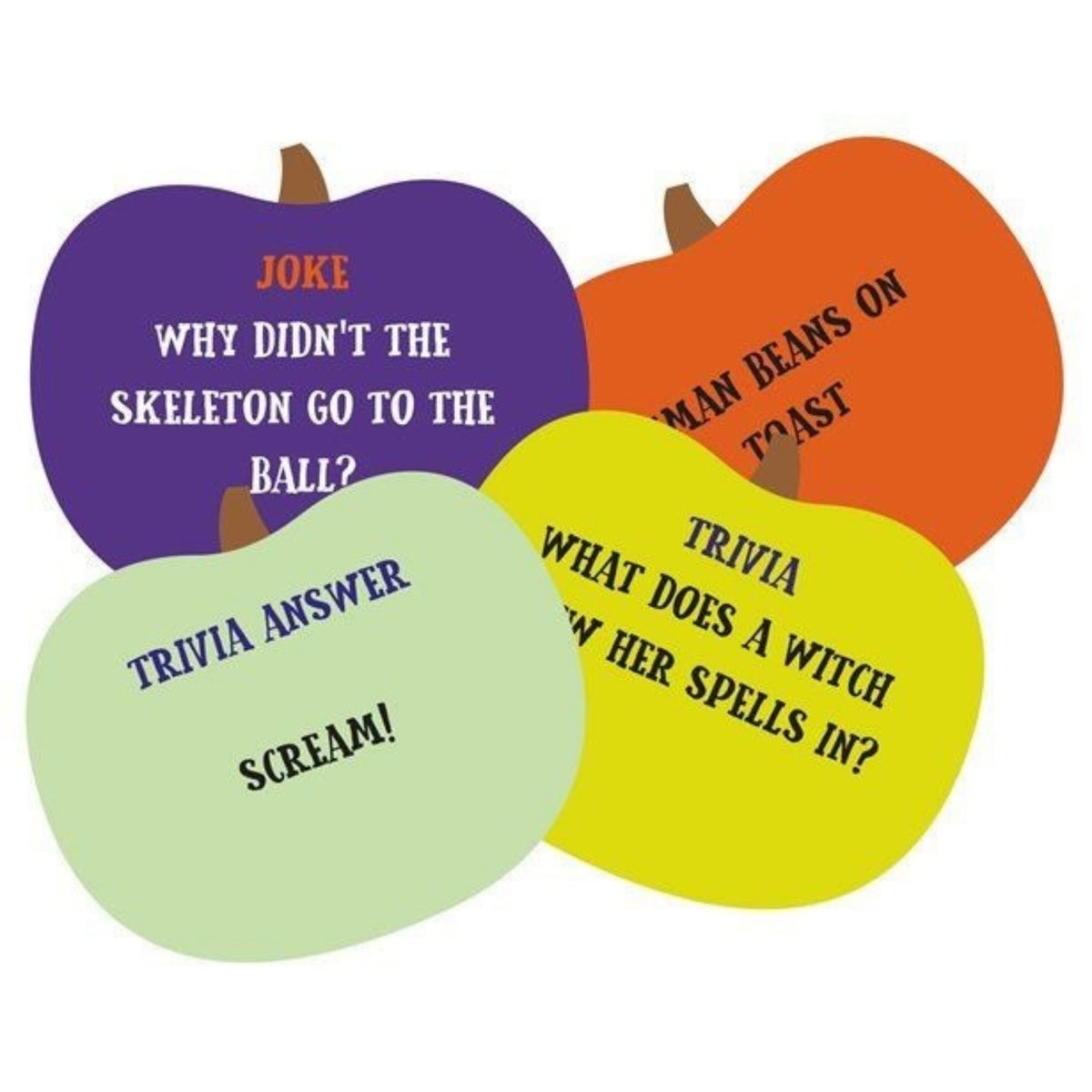 HALLOWEEN JOKE & TRIVIA CARDS FOR KIDS (30 PACK)
