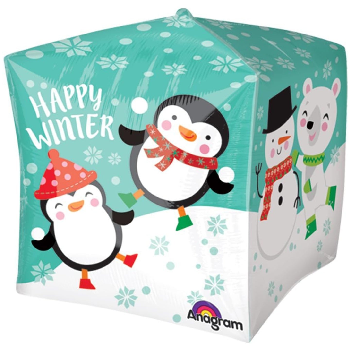 16"/ 41cm PENGUIN & BEAR CUBEZ FOIL BALLOON