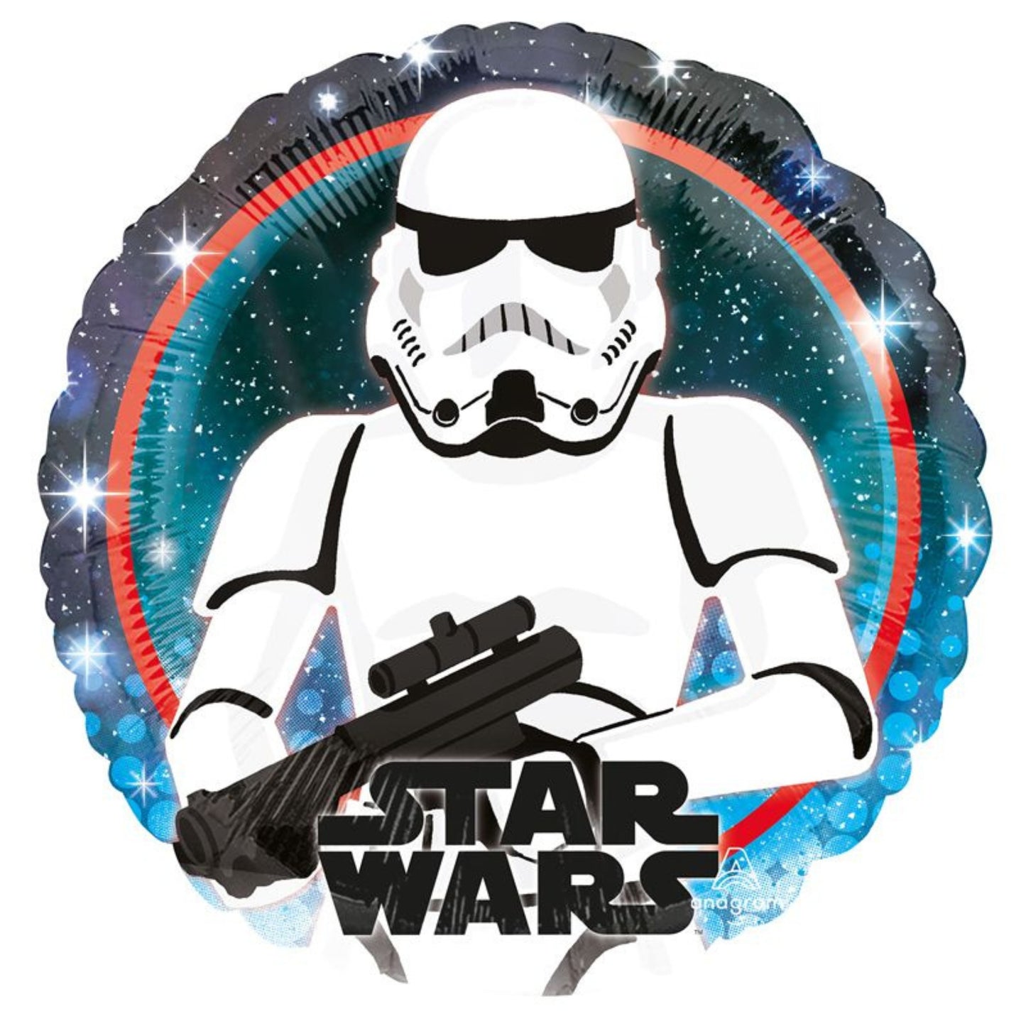 18"/ 46cm STAR WARS GALAXY STORMTROOPER ROUND FOIL BALLOON