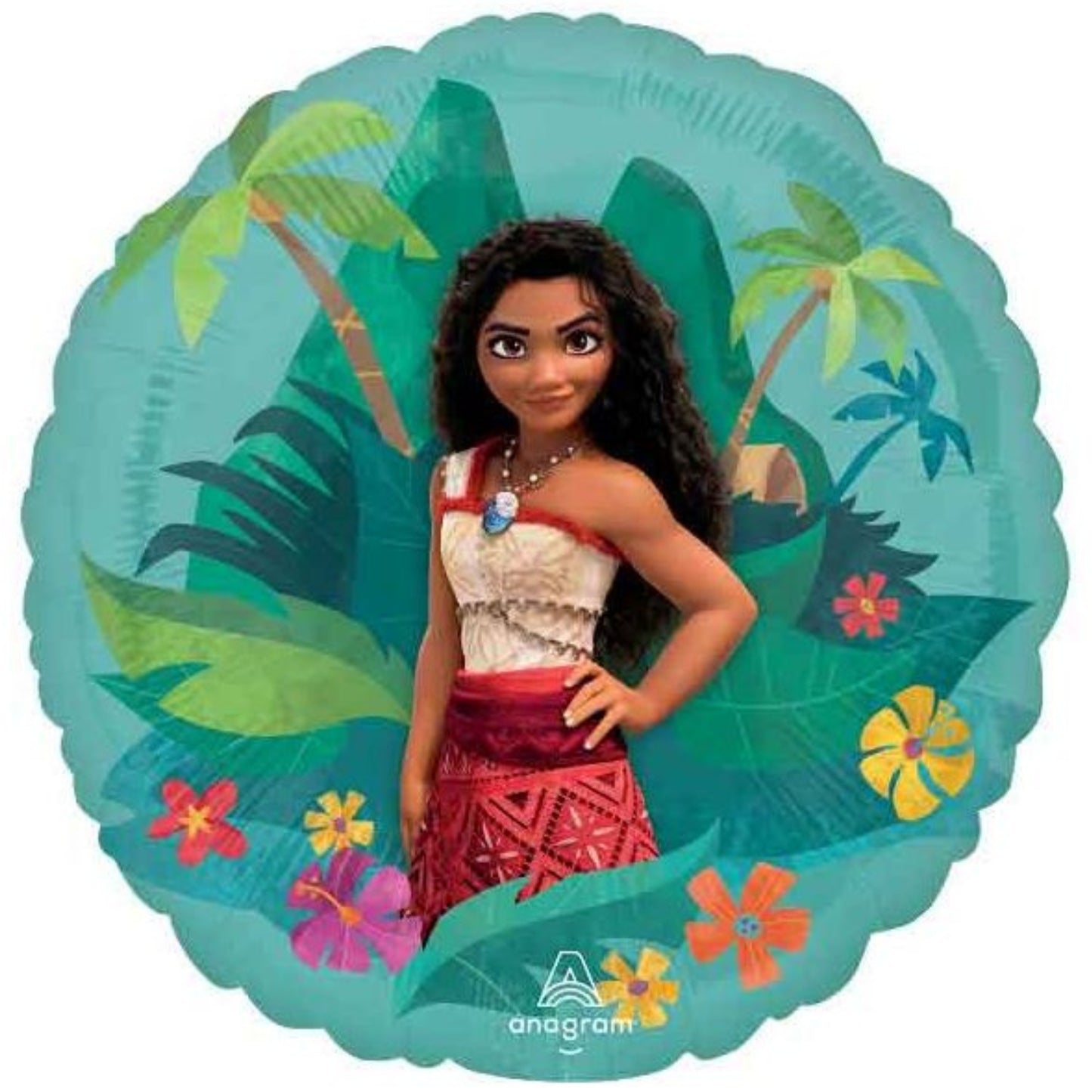 18"/ 46cm MOANA ROUND FOIL BALLOON