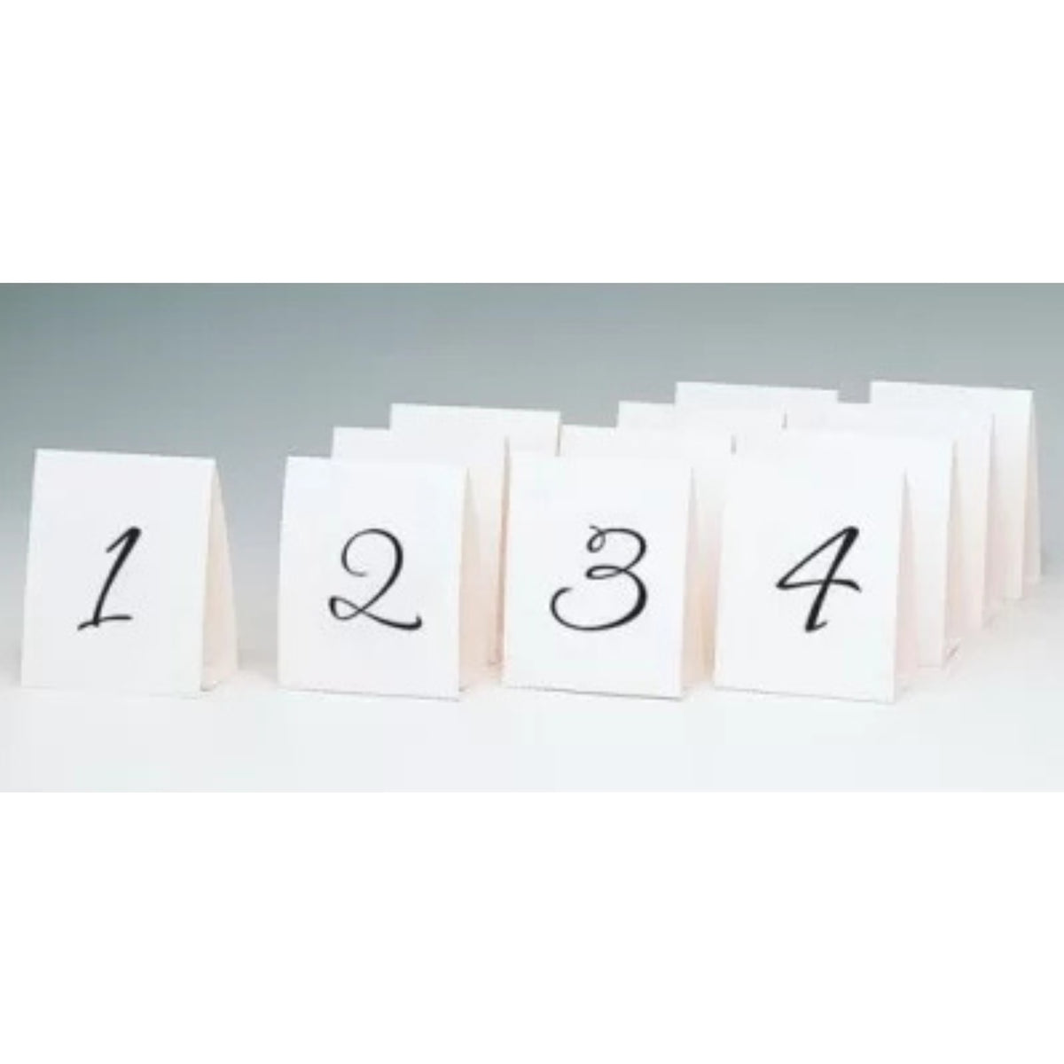 TABLE NUMBER TENT CARDS (12 PACK)