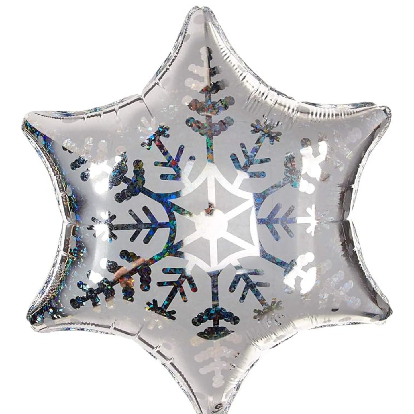 22" DAZZLING SNOWFLAKE ROUND FOIL BALLOON