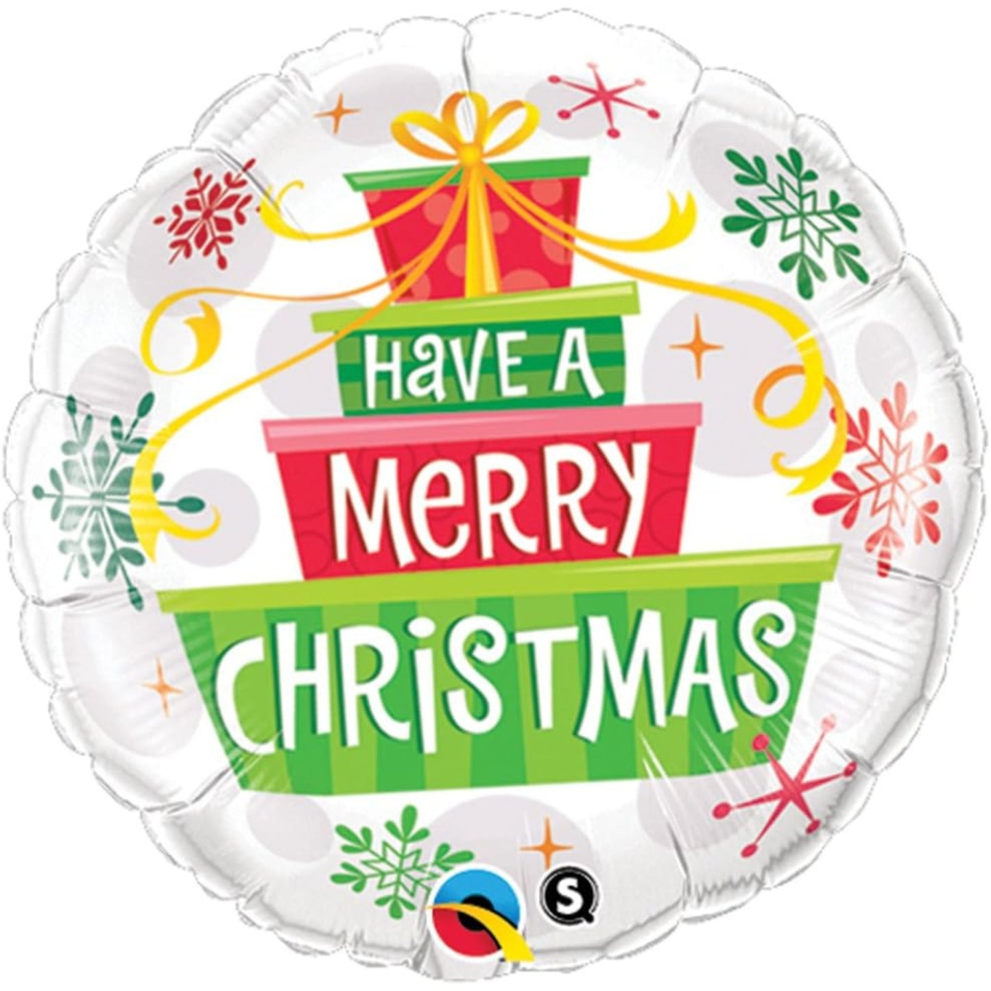 18"/ 46cm SNOWFLAKES ROUND FOIL BALLOON