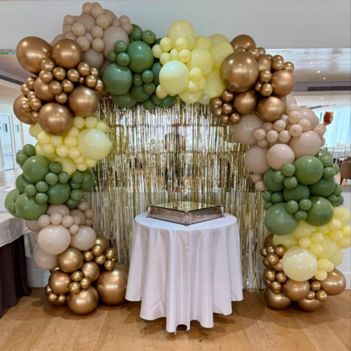Gold Chrome, White Sand, Eucalyptus & Pastel Yellow