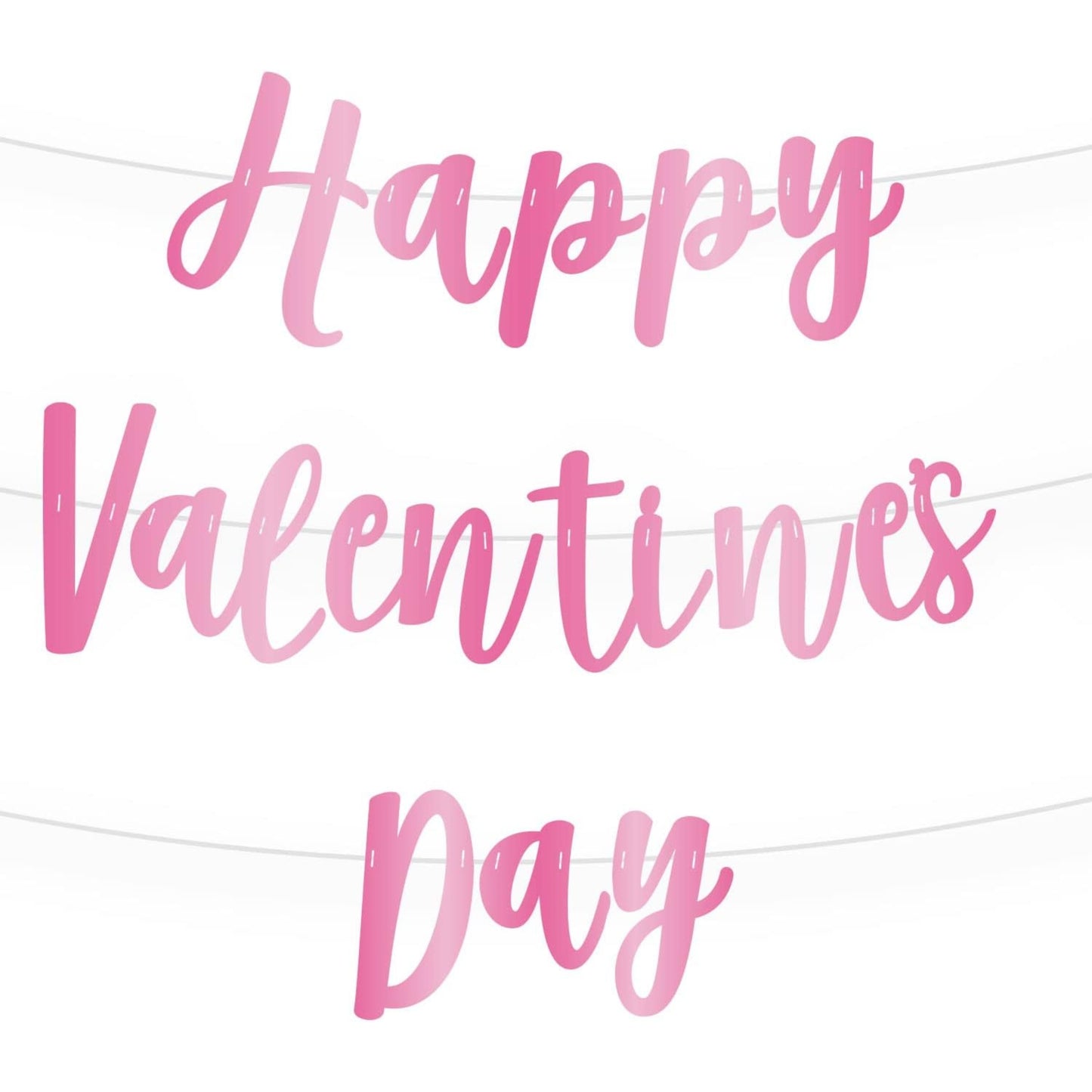 2m PINK VALENTINE'S BANNER