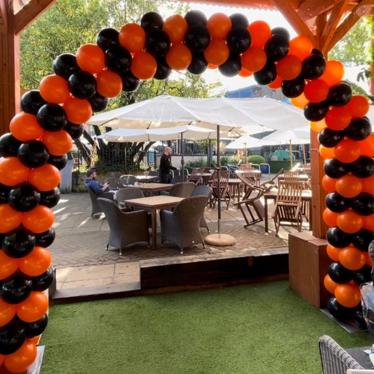 Orange & Black Halloween Arch