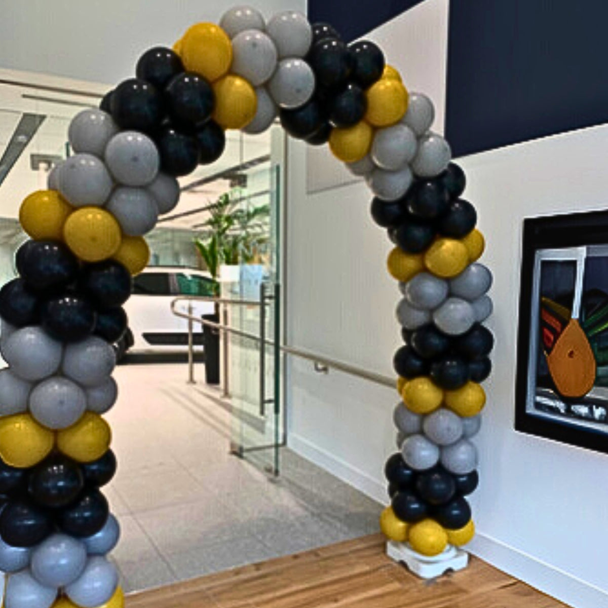 Mustard, Grey & Black