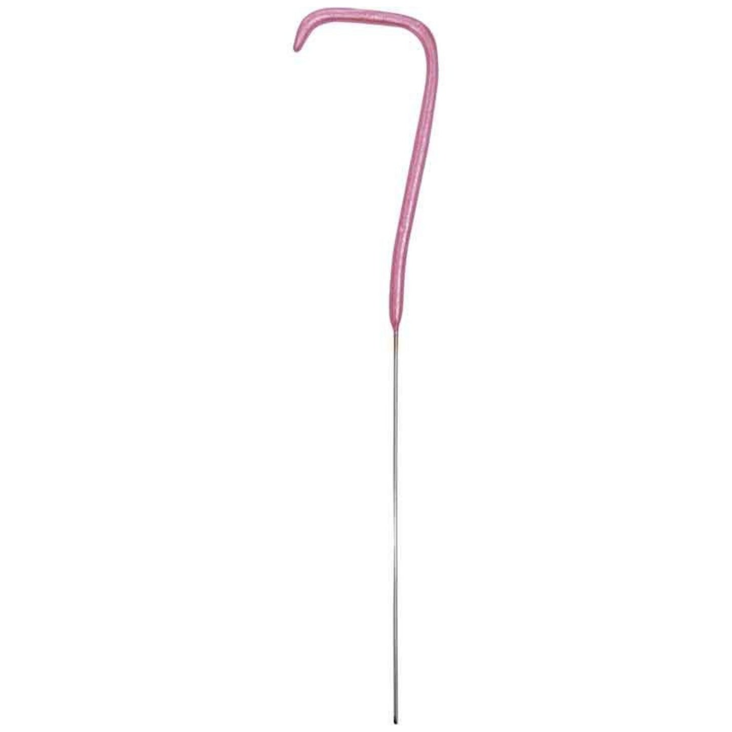 7"/ 18cm NUMERAL 7 PINK GLITZ SPARKLER CANDLE