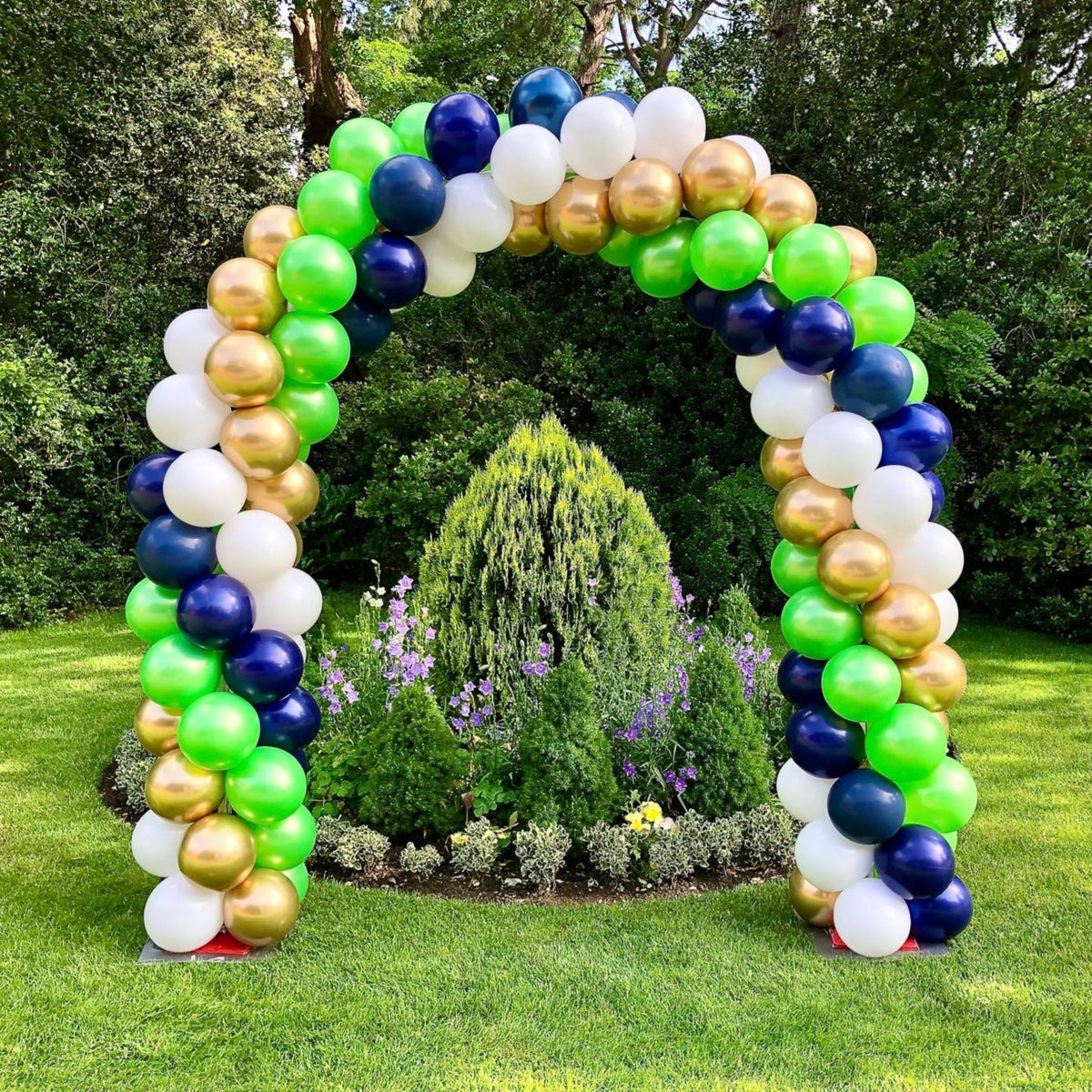Gold Chrome, Green, Navy & White