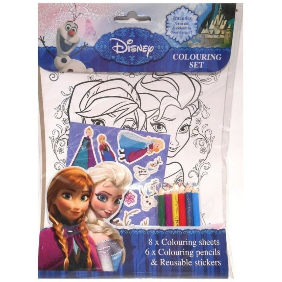 DISNEY FROZEN COLOURING & STICKER SET