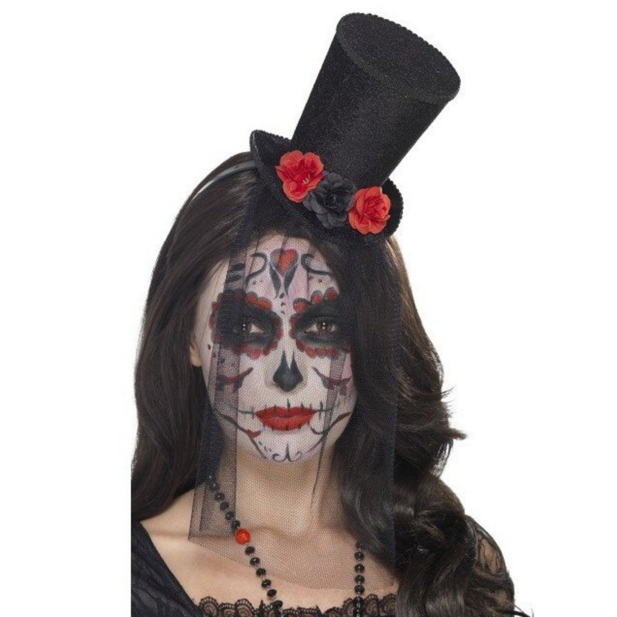 DAY OF THE DEAD MINI TOP HAT
