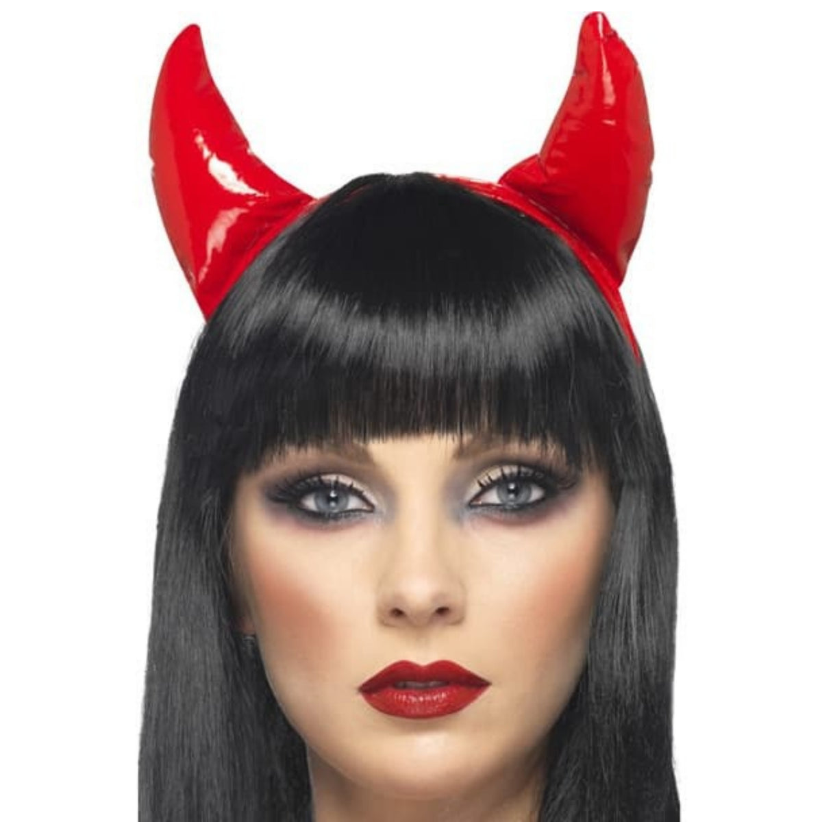 RED PVC DEVIL HORNS