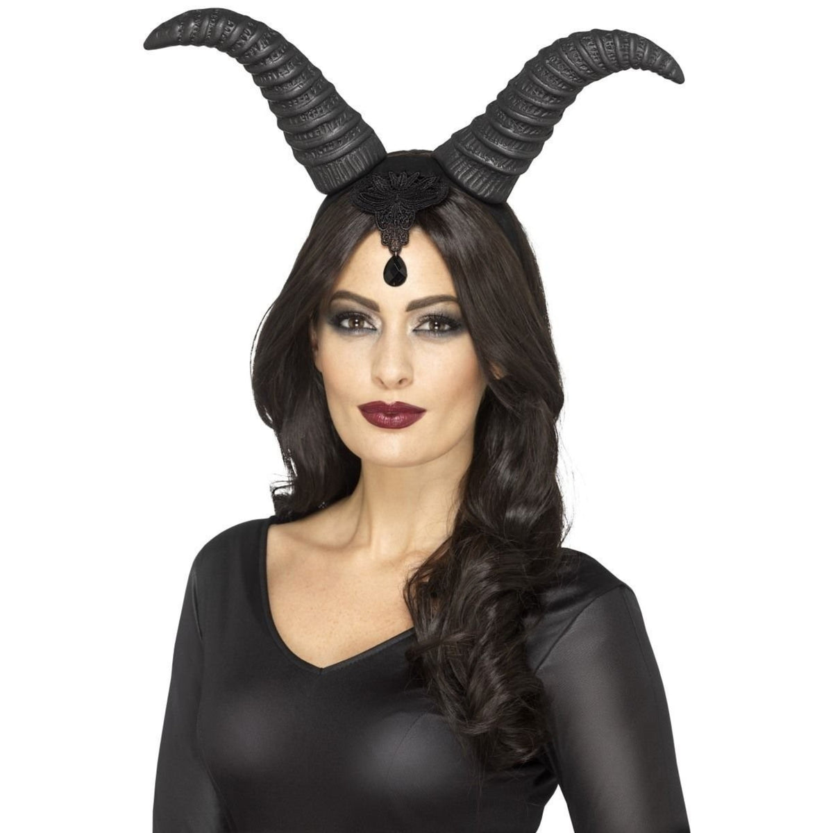 DEMONIC QUEEN HORNS ON HEADBAND