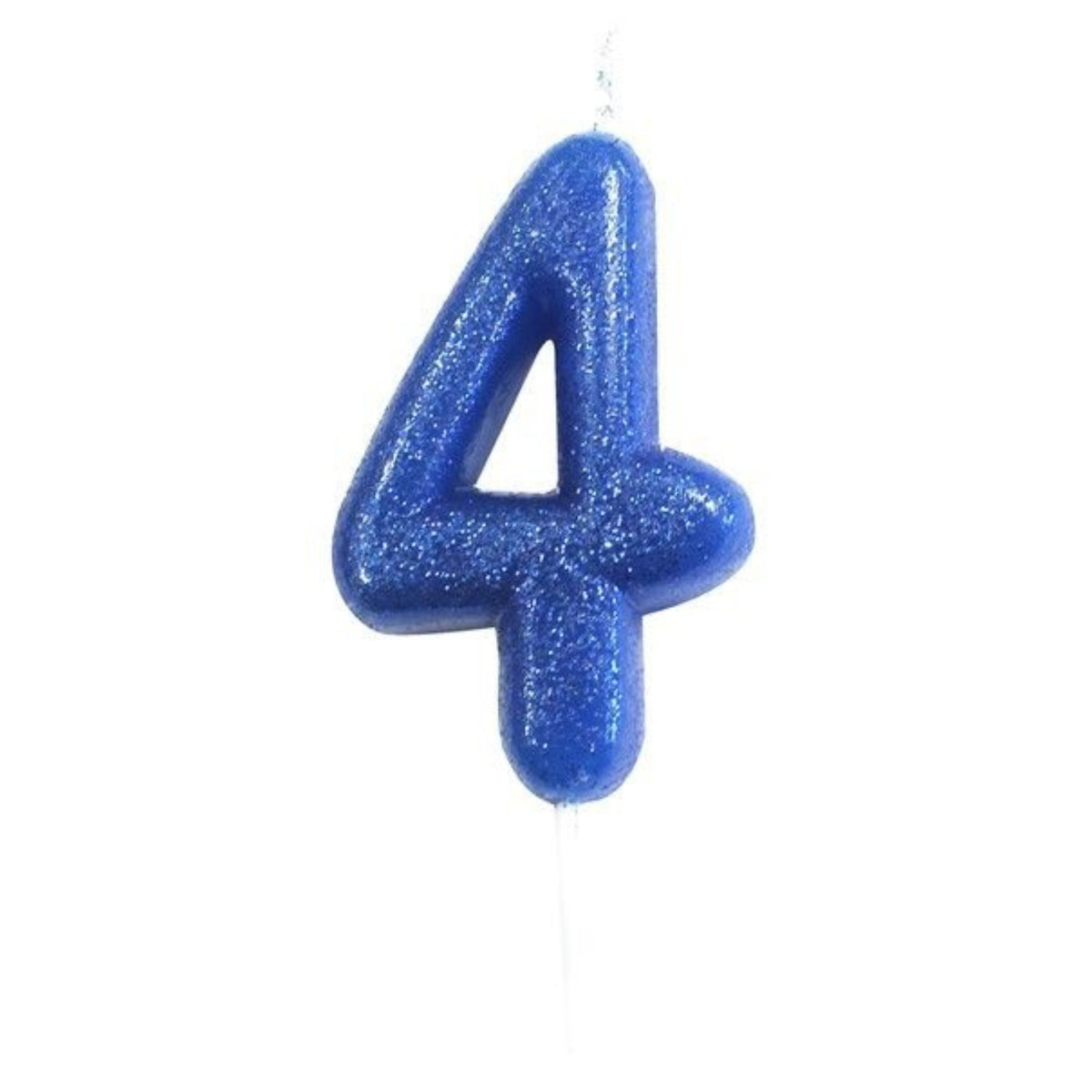 2.8"/ 7cm BLUE NO. 4 GLITTER PICK CANDLE
