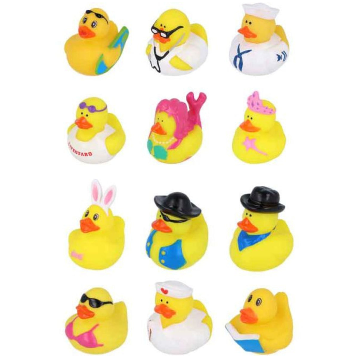 FANCY DRESS DUCK (5cm - 12 ASSORTED DESIGNS)