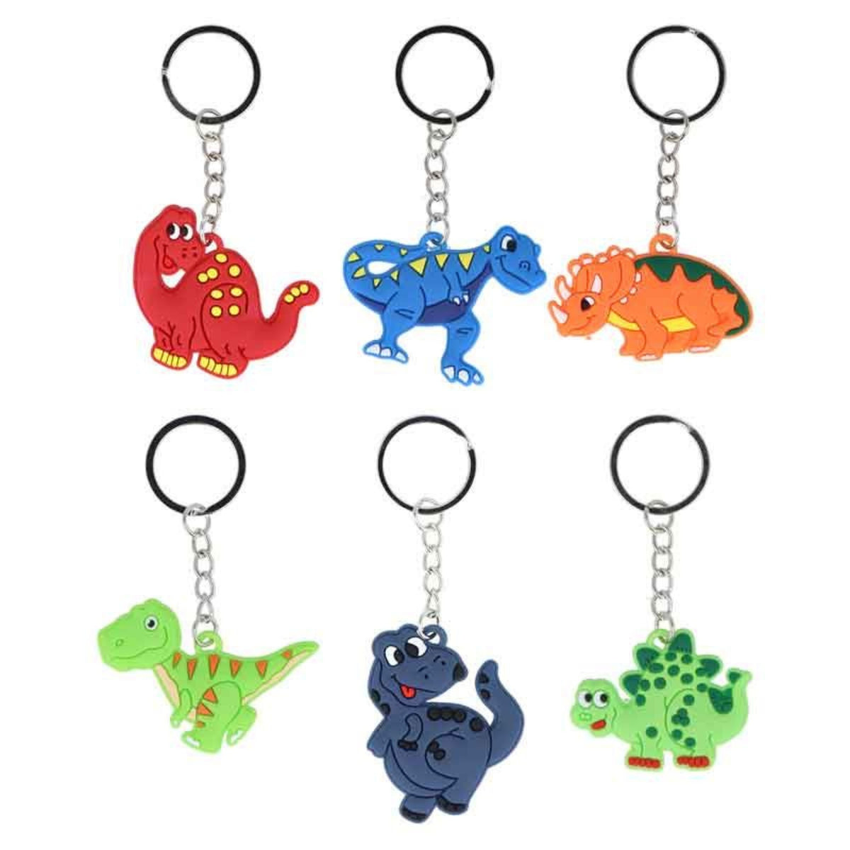 DINOSAUR KEYCHAIN (5cm - 6 ASSORTED DESIGNS)
