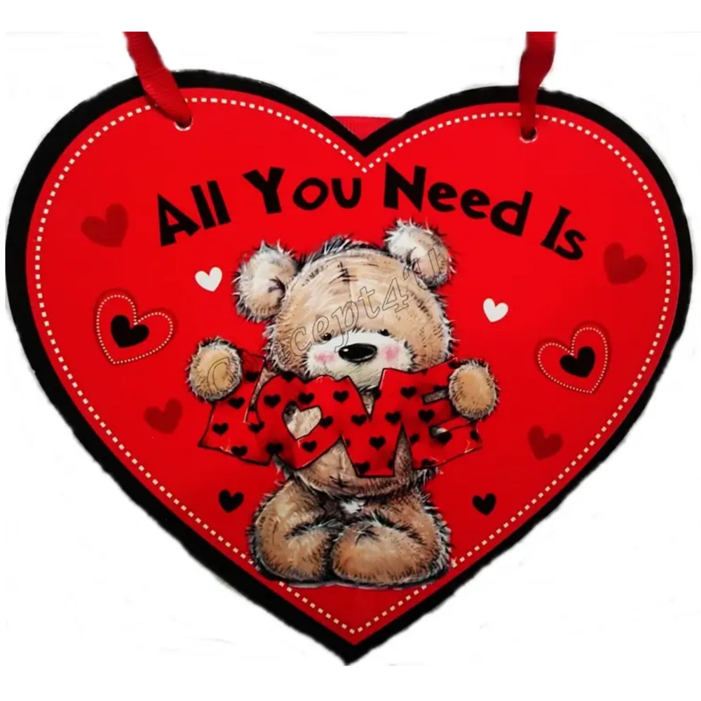 VALENTINE'S DAY "ALL YOU NEED IS LOVE" PLAQUE