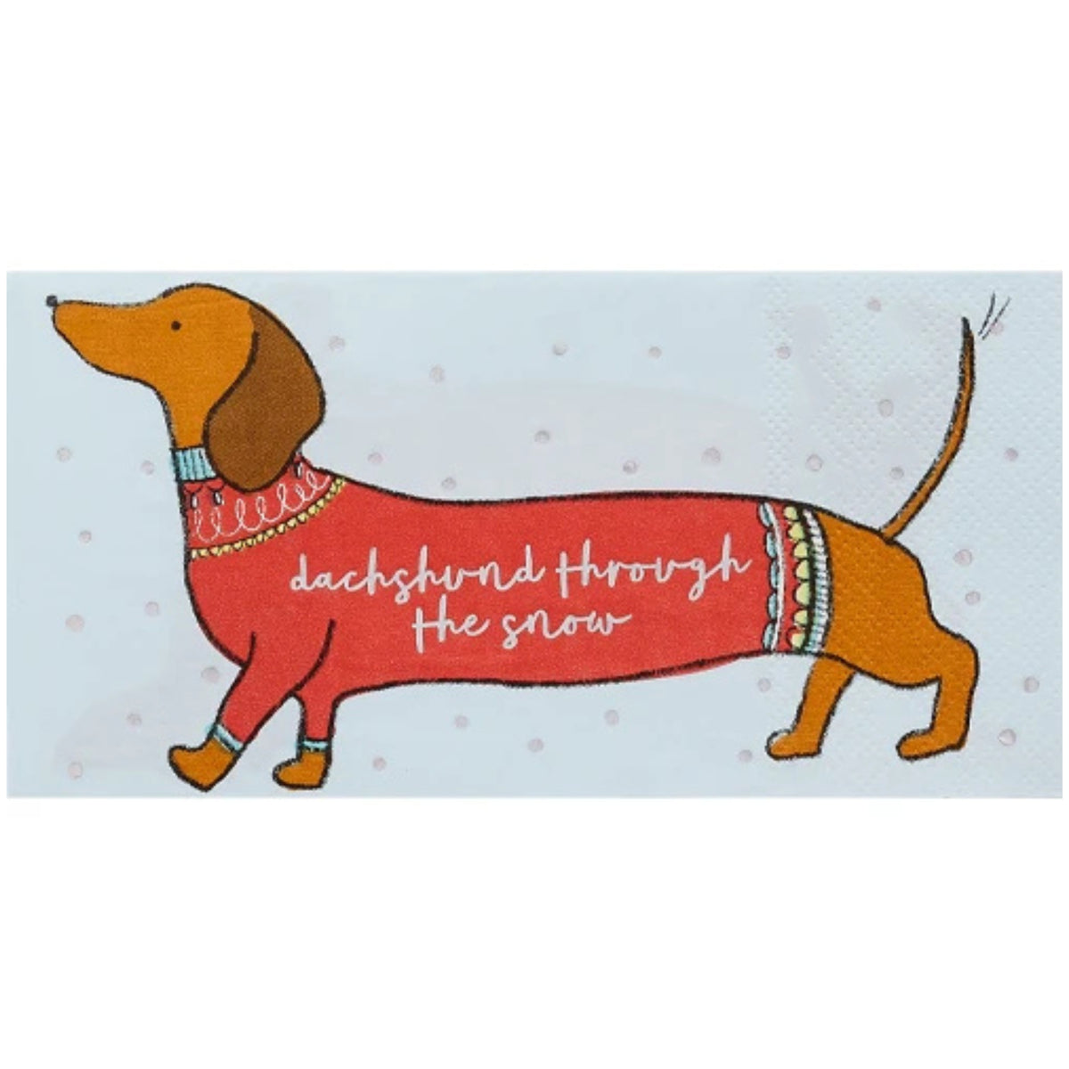 SAUSAGE DOG PAPER NAPKINS (17cm - 20 PACK)