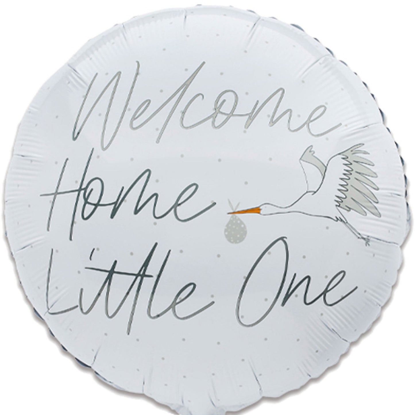 22"/ 56cm WELCOME HOME LITTLE ONE ROUND FOIL BALLOON