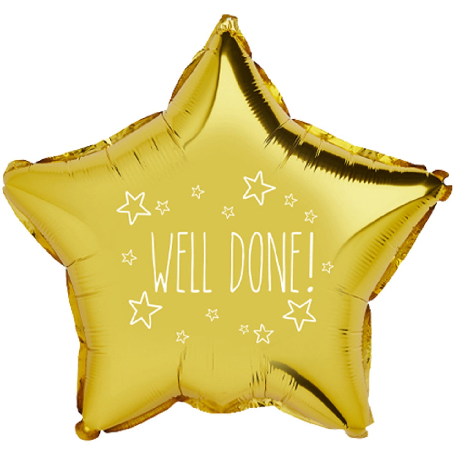 20"/ 51cm WELL DONE GOLD STAR FOIL BALLOON