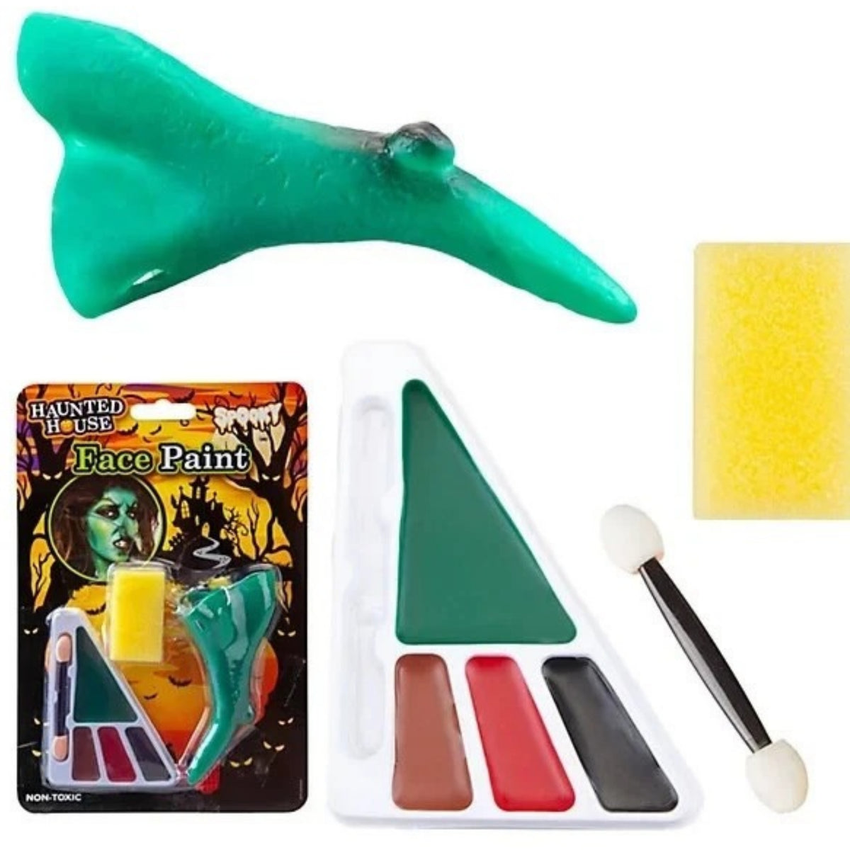 HAUNTED HOUSE FACE PAINT & NOSE SET