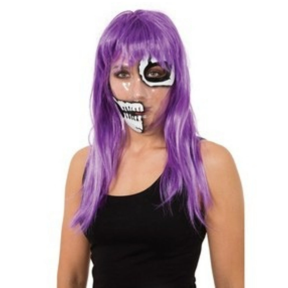TRANSPARENT SKELETON HALF FACE MASK