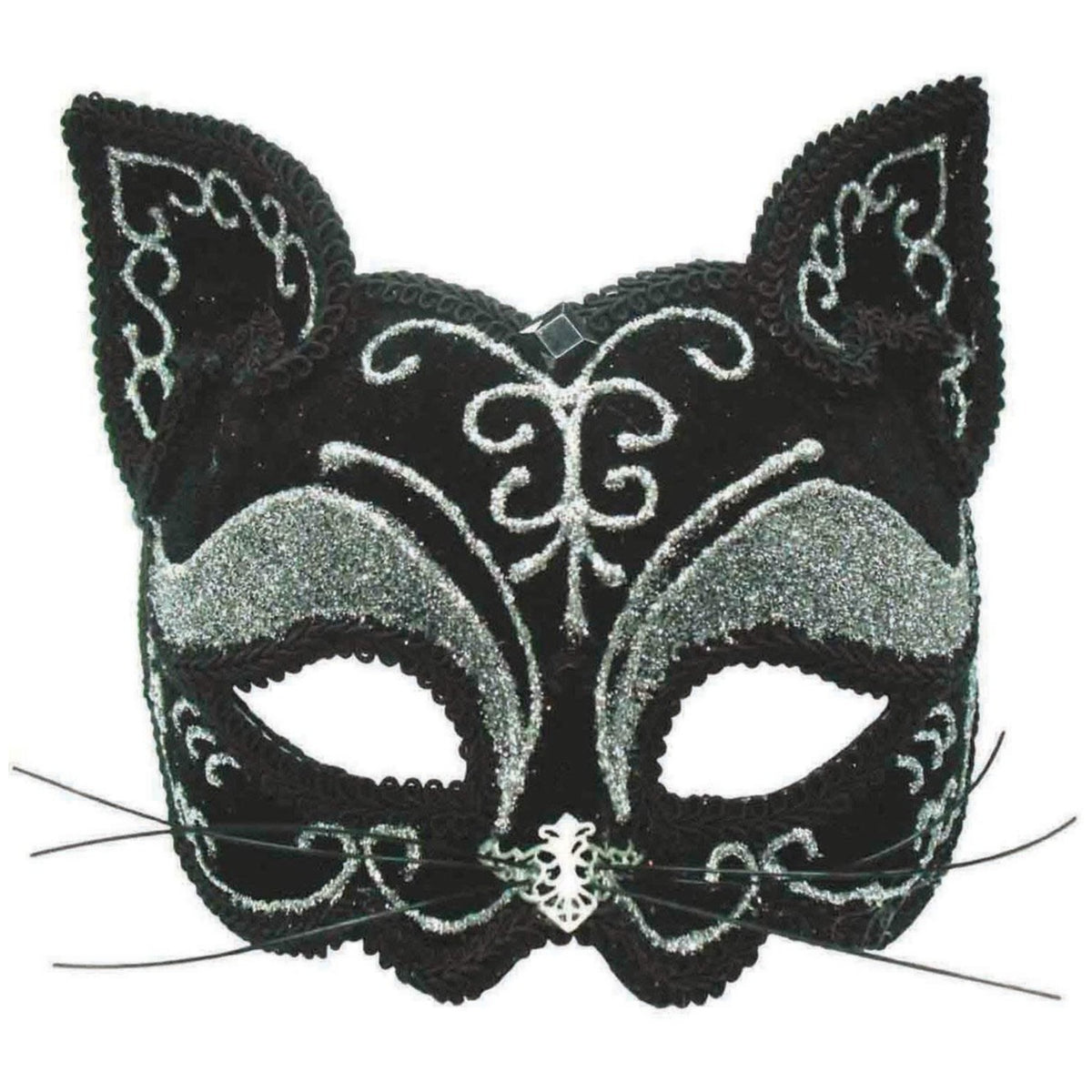 DECORATIVE BLACK CAT MASK
