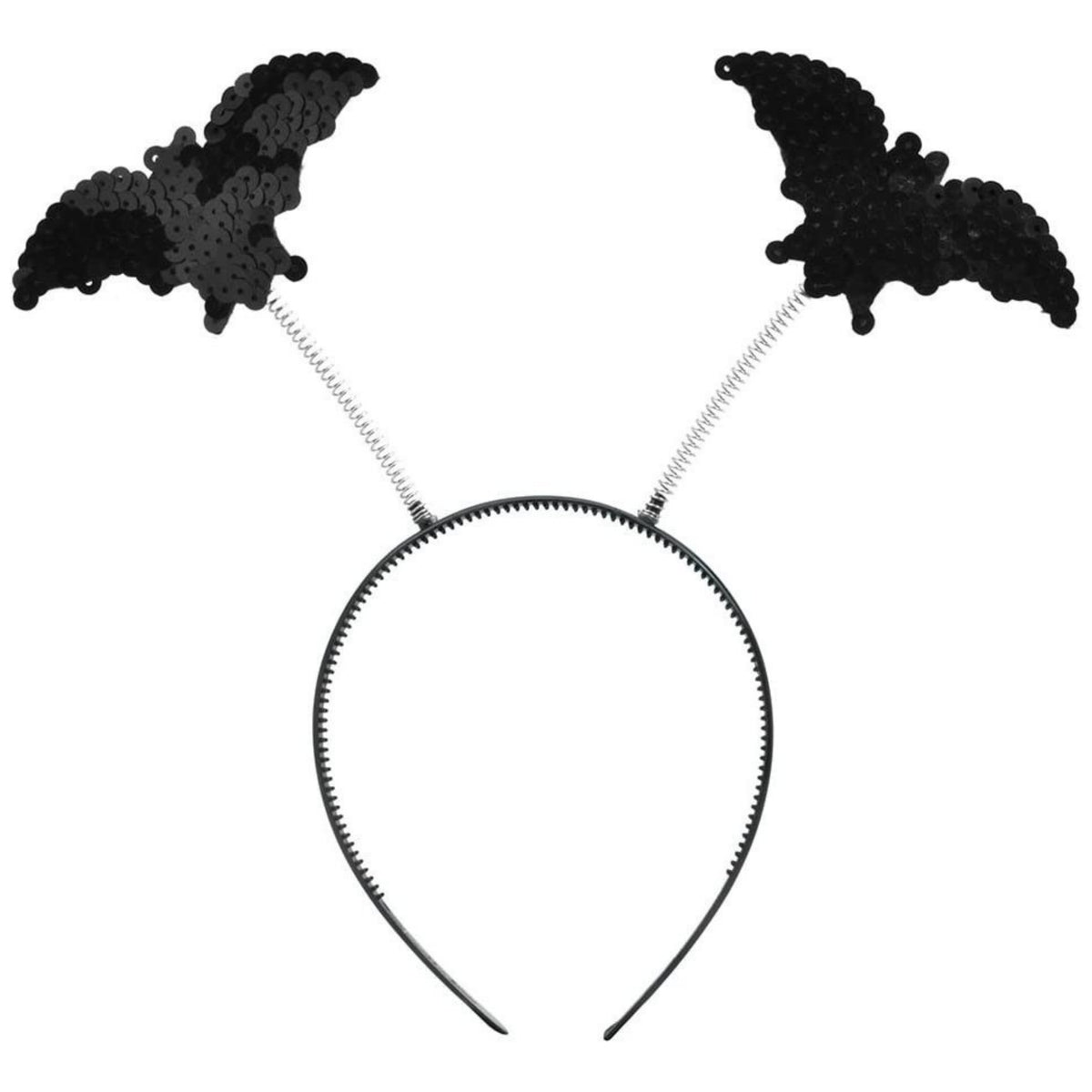 ADULT HALLOWEEN SEQUIN BAT BOPPER HEADBAND
