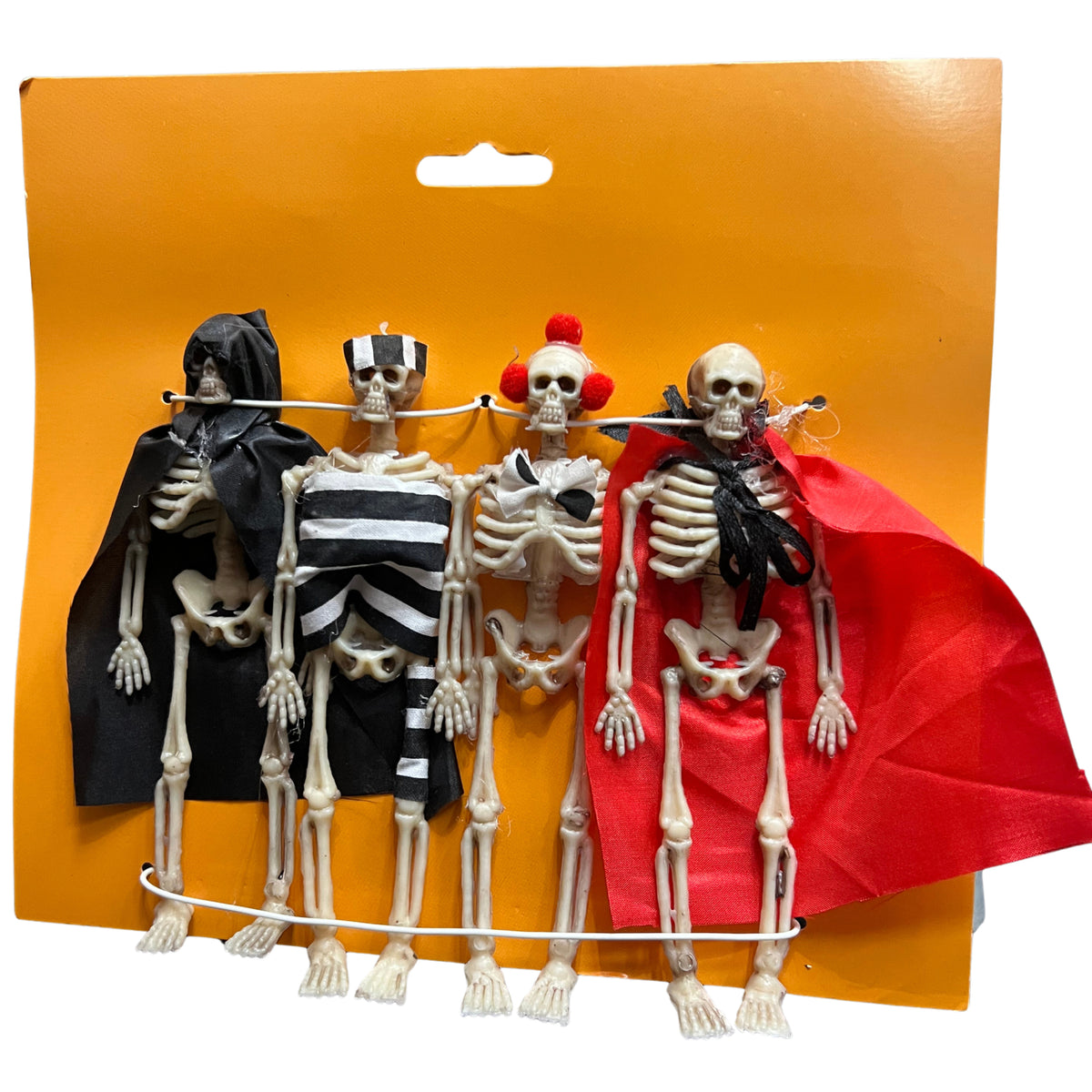 4 SKELETONS HANGING DECORATION