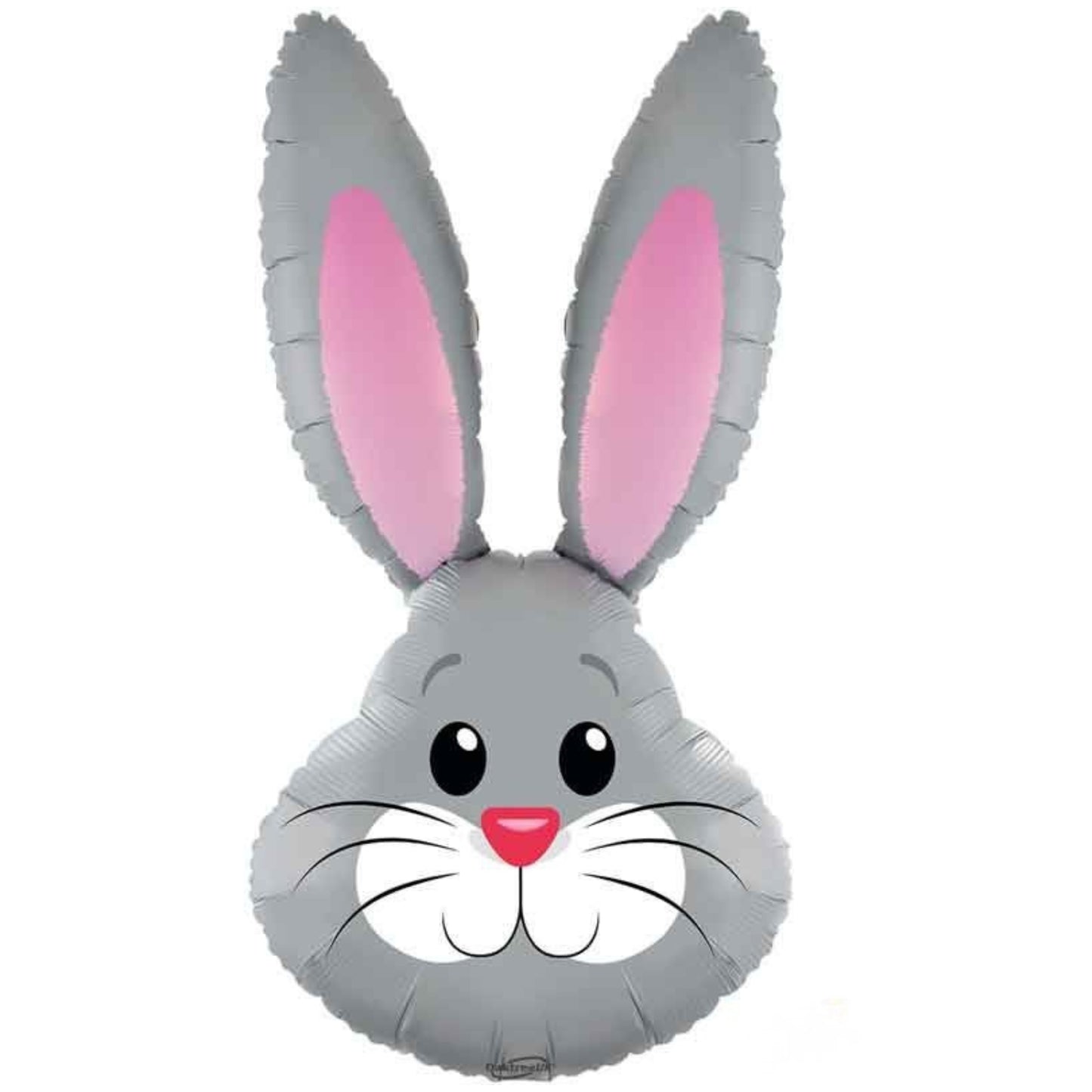 35"/ 89cm CUTE GREY RABBIT SUPERSHAPE FOIL BALLOON