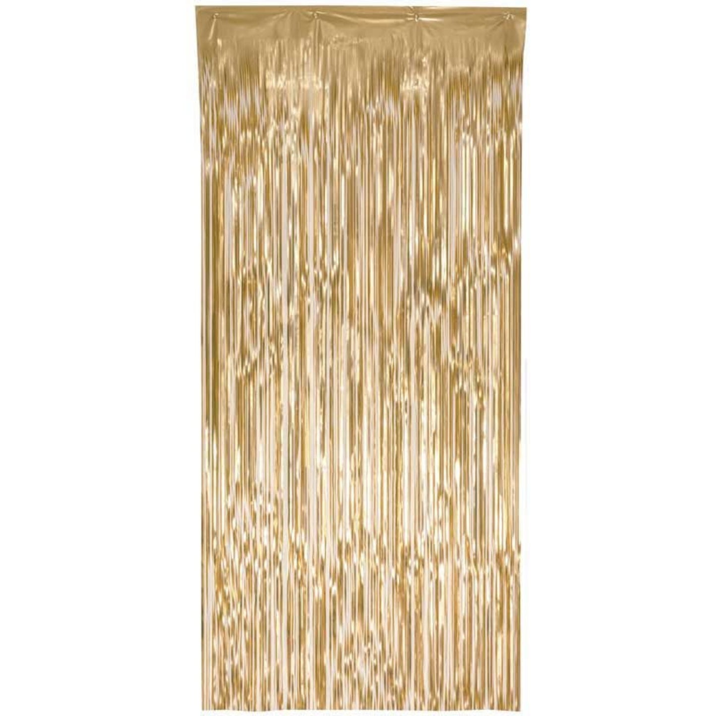 90cm x 2.4m MATTE METALLIC GOLD FOIL TINSEL DOOR CURTAIN