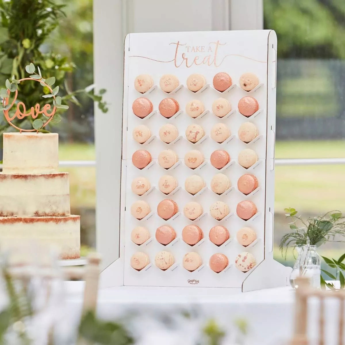 TREAT STAND WITH 40 MACARON HOLDERS