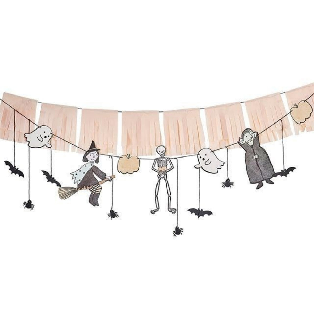 HALLOWEEN CHARACTERS BUNTING & TASSEL GARLAND