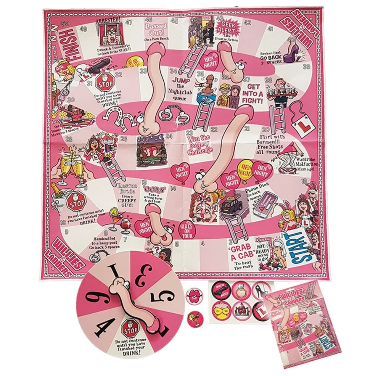 HEN PARTY WILLIES & LADDERS GAME