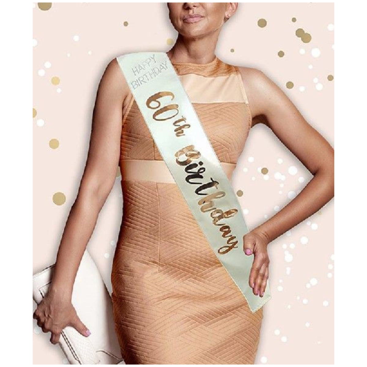 ROSE GOLD 60TH BIRTHDAY SASH