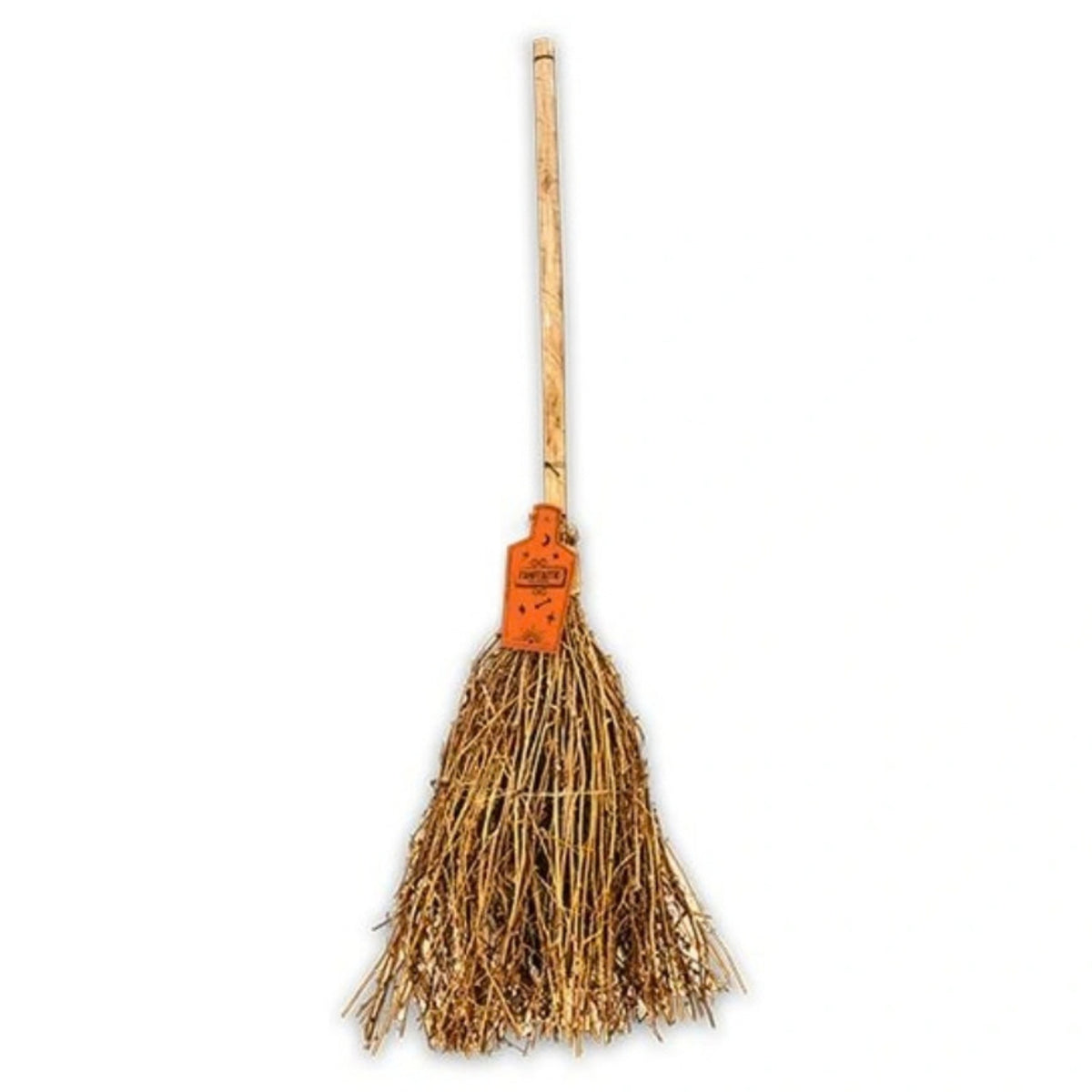 LED HALLOWEEN WITCH BROOMSTICK DECORATION (1m)
